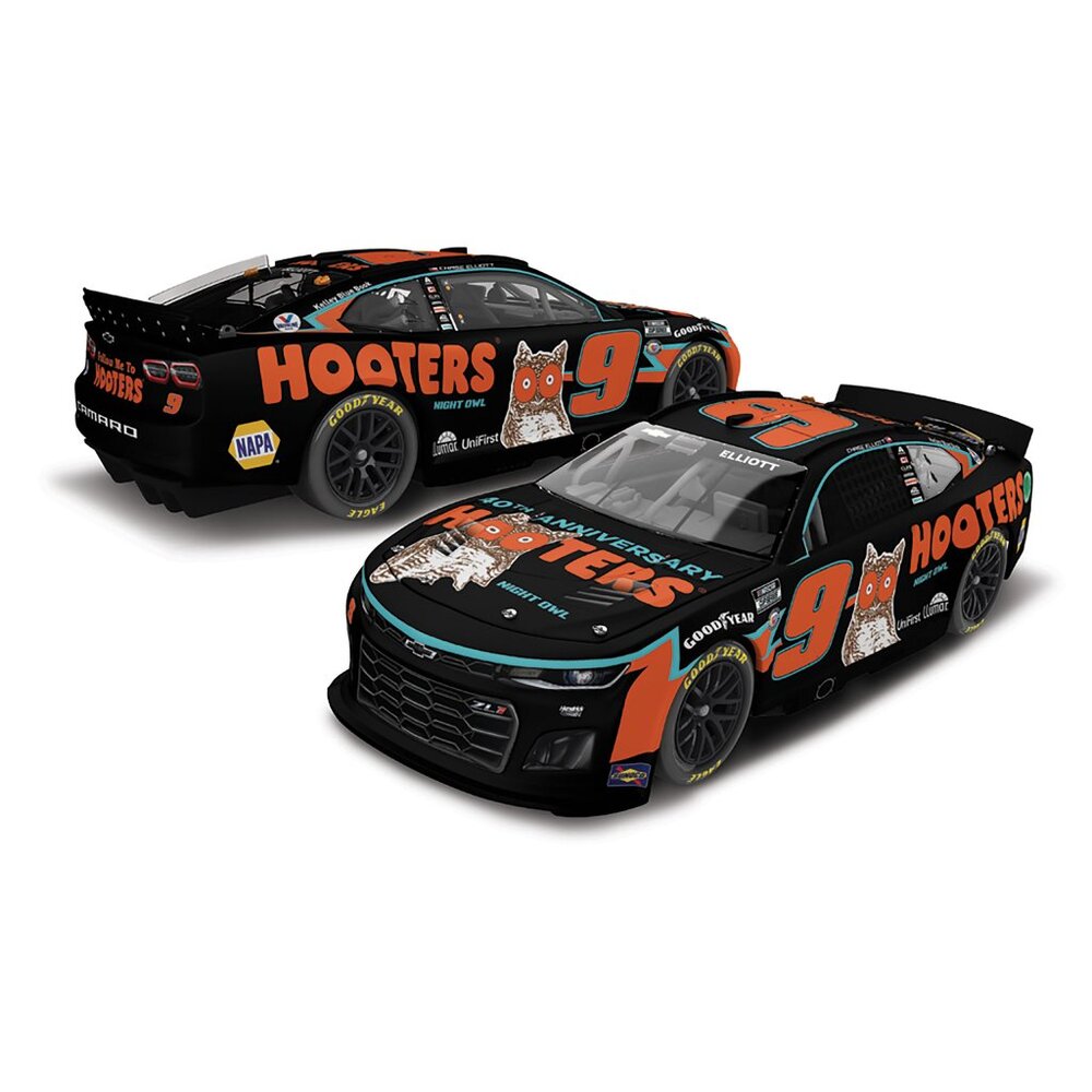 Chase Elliott Action Racing 2023 #9 Hooters 1:64 Regular Paint Die-Cast Chevy